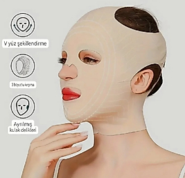 V Yüz Şekillendirici Maske - Gıdı Giderici ve Yüz Gerdirme Bandı - İnceltici Anti-Aging Korse