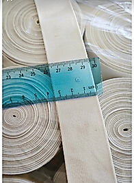 40 mm Beyaz Bel Lastiği - 4 cm Dikiş ve Tuhafiye Lastiği - Yüksek Esnekliğe Sahip Dokuma Lastik 10 Metre