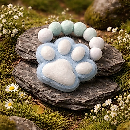 Mavi Kedi Patisi Squishy Stres Oyuncağı - Yumuşak Dokulu Rahatlatıcı Paw Squishy El Egzersiz Oyuncağı