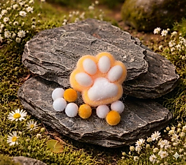 Sarı Kedi Patisi Squishy Stres Oyuncağı - Yumuşak Dokulu Rahatlatıcı Paw Squishy El Egzersiz Oyuncağı