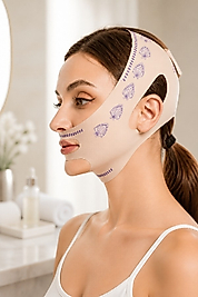 V-Line Yüz Germe Bandı - Çene Toparlayıcı ve Gıdı Giderici Anti-Aging Şekillendirici Maske