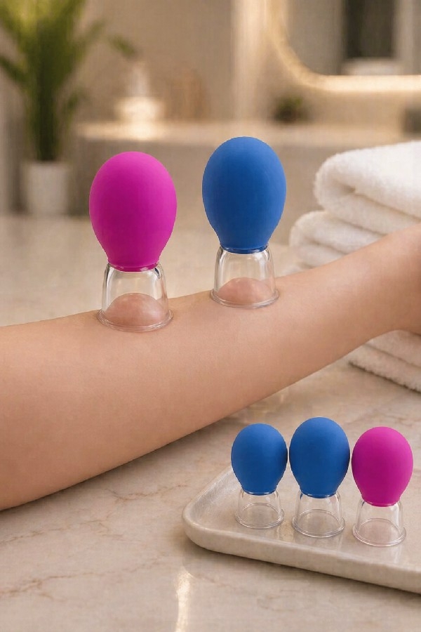 Vakumlu Masaj Kupası 1 Adet - Silikon Başlıklı Selülit Giderici Masaj Aparatı (5.5 cm x 3 cm)